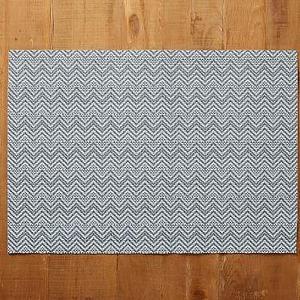 Easy Care Placemat - Blue Chevron (set of 4)