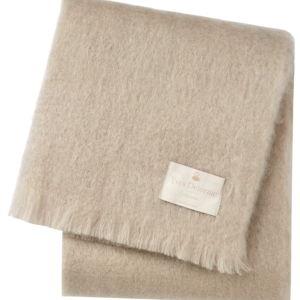 Yves Delorme Mohair Throw from Noisette