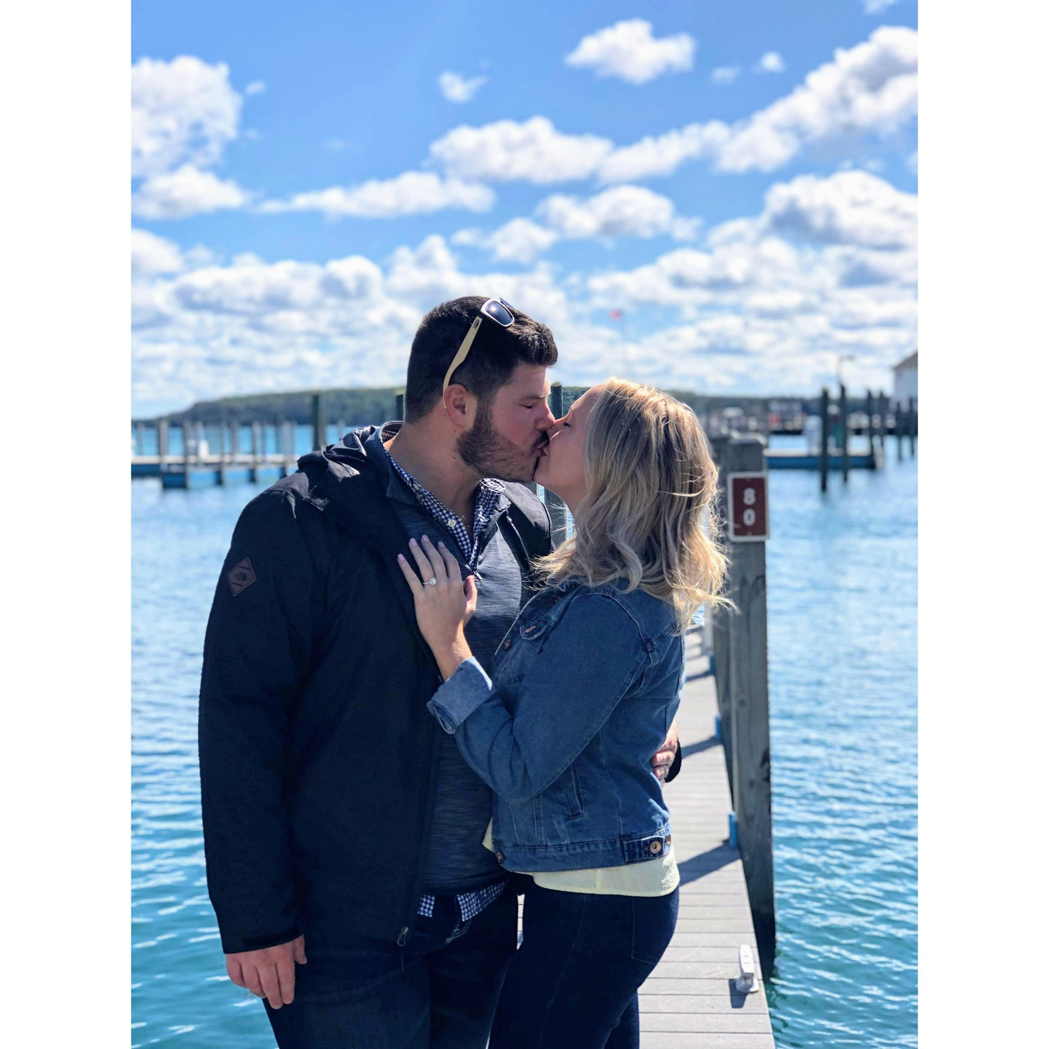 September 14, 2019
The Engagement Day! The Groom proposed on Mackinac Island near Arch Rock overlooking the water. This was a very personal moment shared between the two that they will always remember