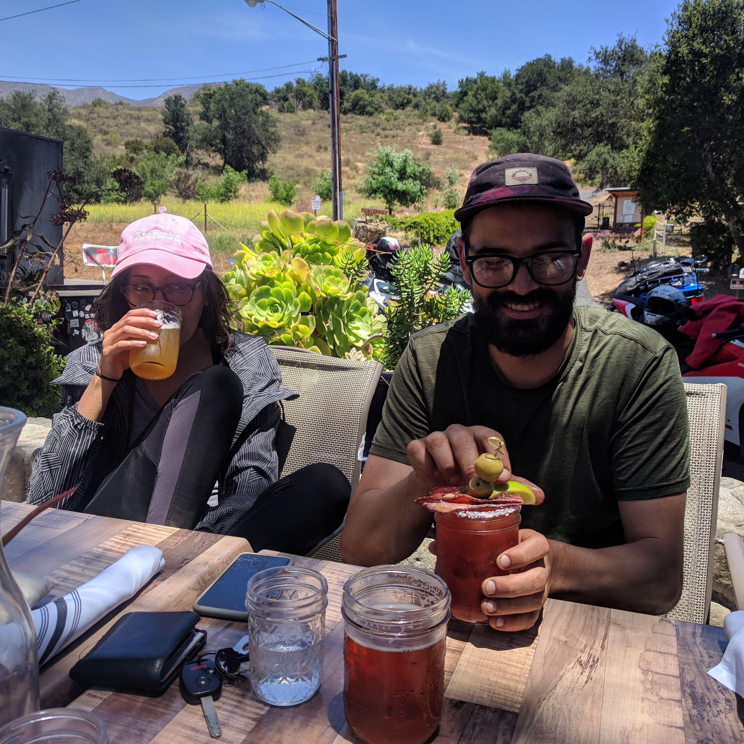 Backpacking in Ojai: This was our very first trip together a few dates into knowing each other.