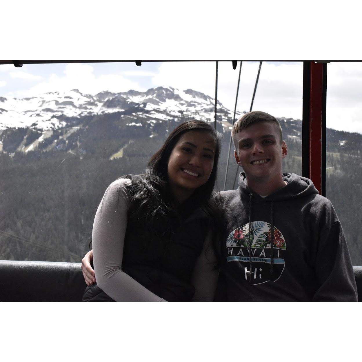 Gondola ride at the top of Whistler. (Jun 2019)