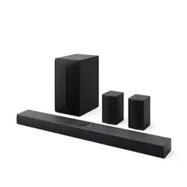 LG - 5.1.1-Channel S70TR Home Theater Soundbar with Wireless Subwoofer and Rear Speakers, Dolby Atmos, WOW Orchestra - Black