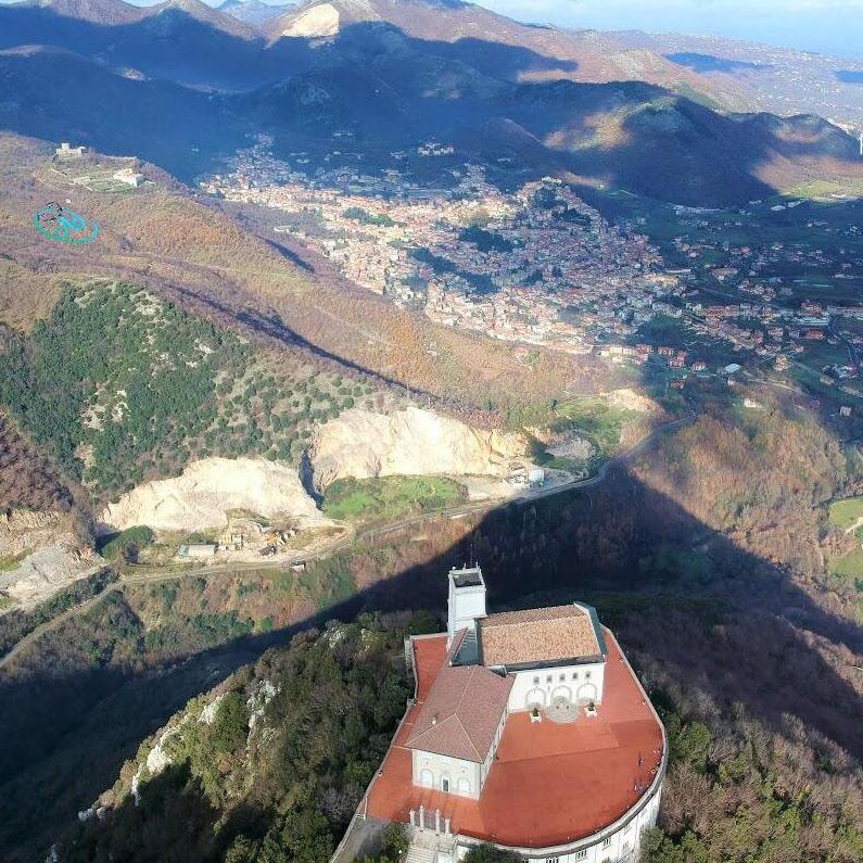 Aerial view of the church!