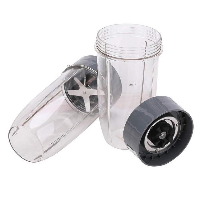4 Pack Blender Extractor Blade 32 oz Colossal Cup Container Replacement Part Compatible with Nutribullet 600W Pro 900W Smoothies Juicer Mixer Models NB-101B NB-101S NB-201