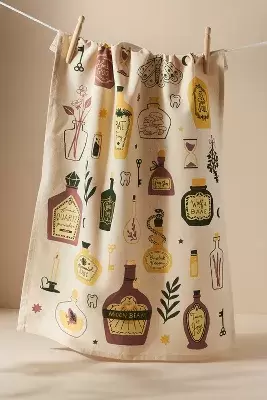 Potions and Bottles Dish Towel