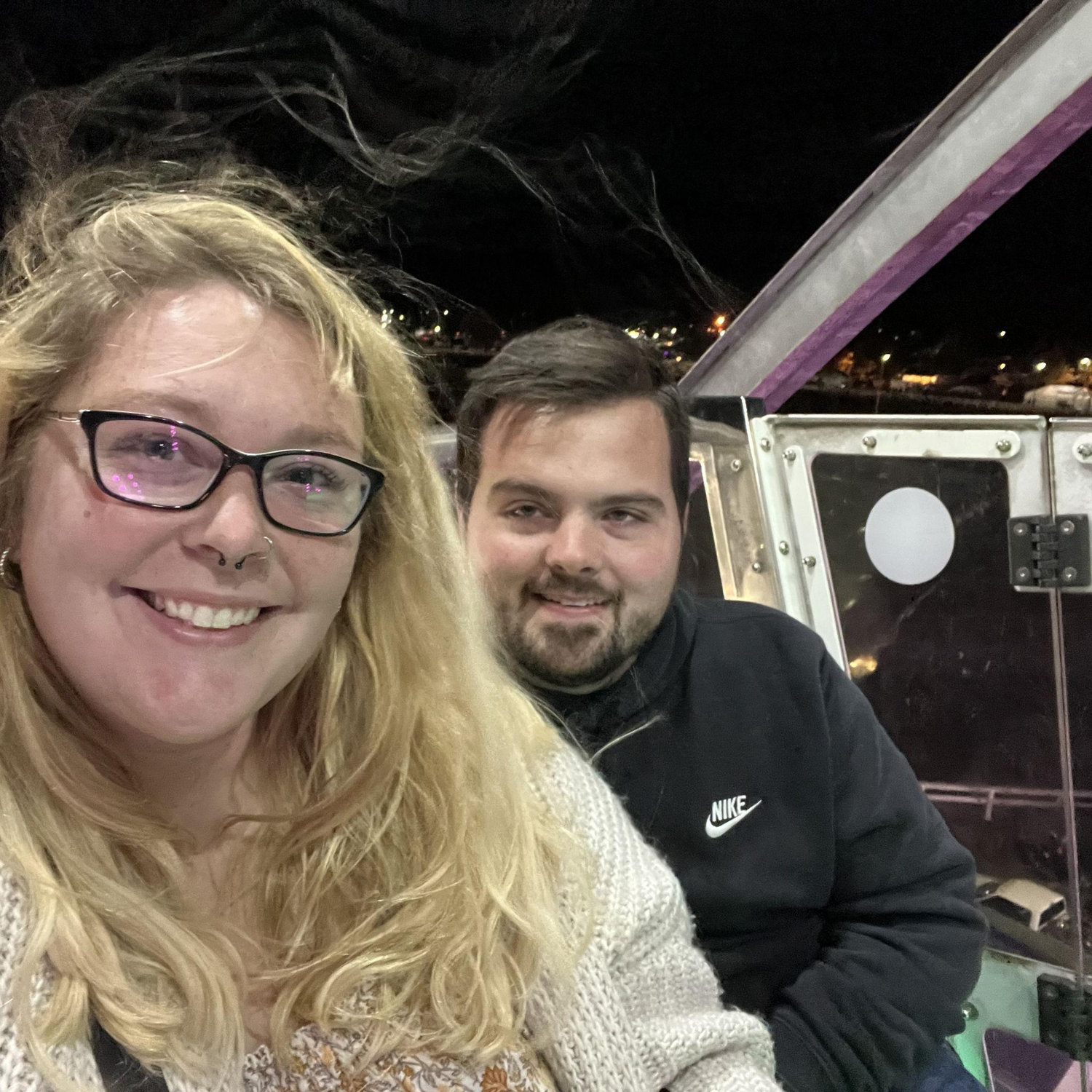 Got him on a ferris wheel at the Fryeburg Fair