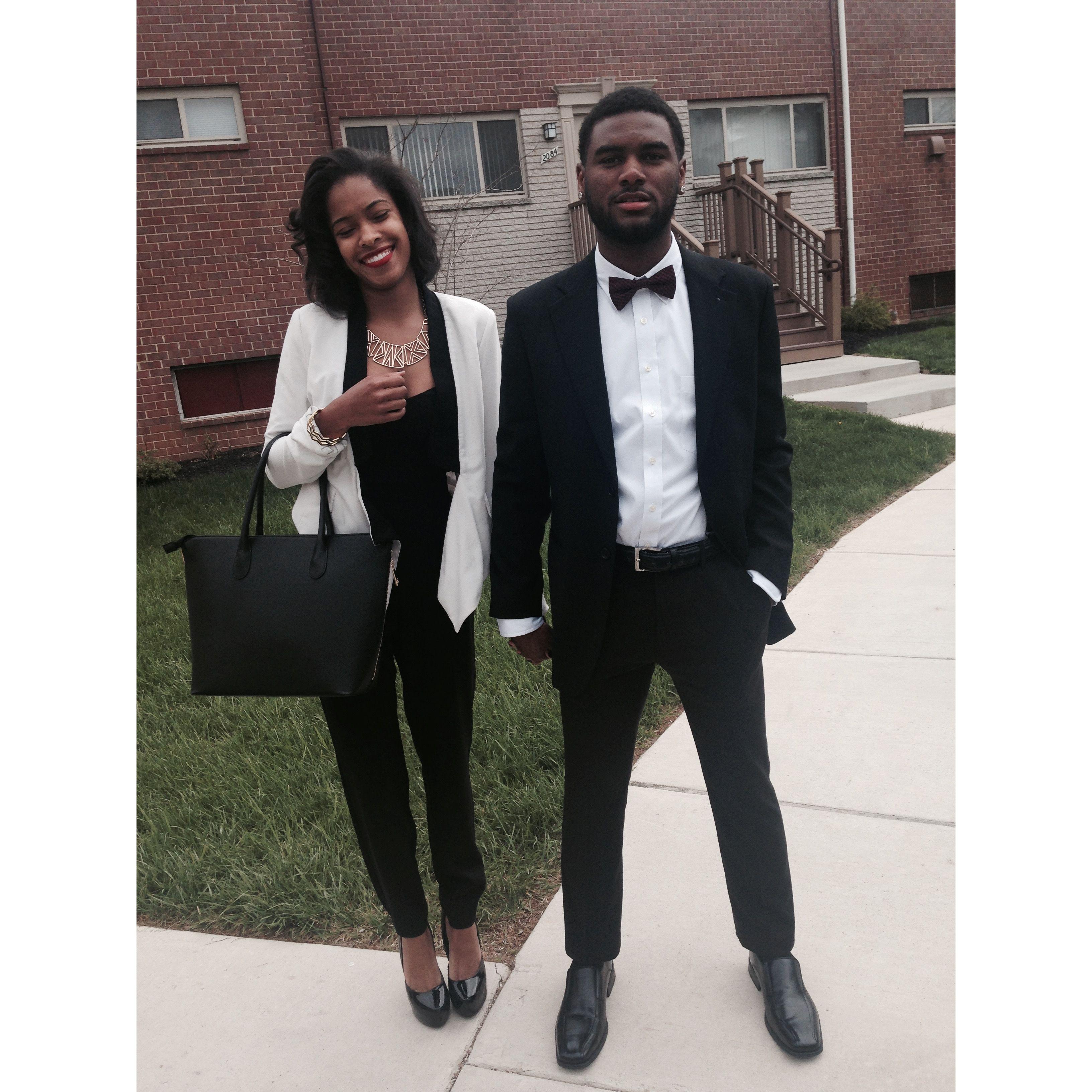 Our first "fancy" date to Gertude's in 2015.