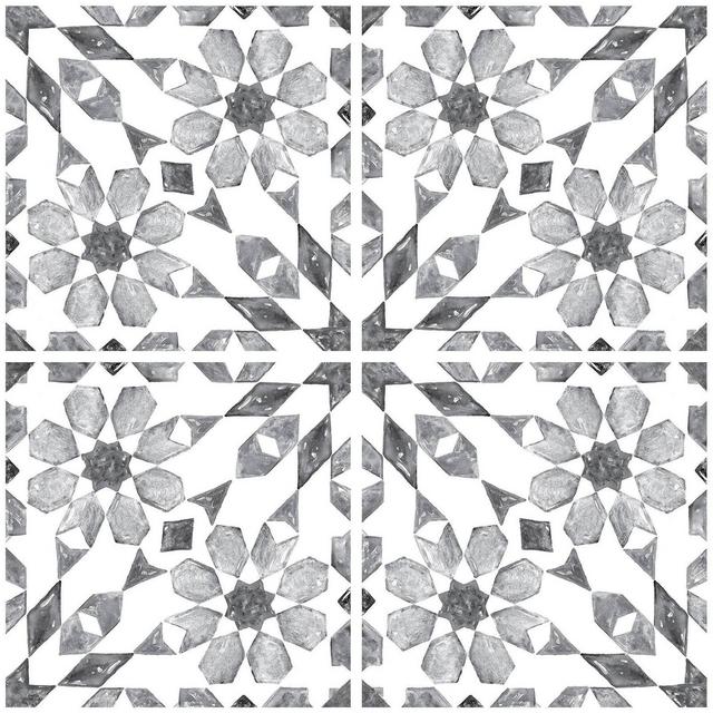 Brewster Catalan Peel & Stick Backsplash Tile Paper Gray
