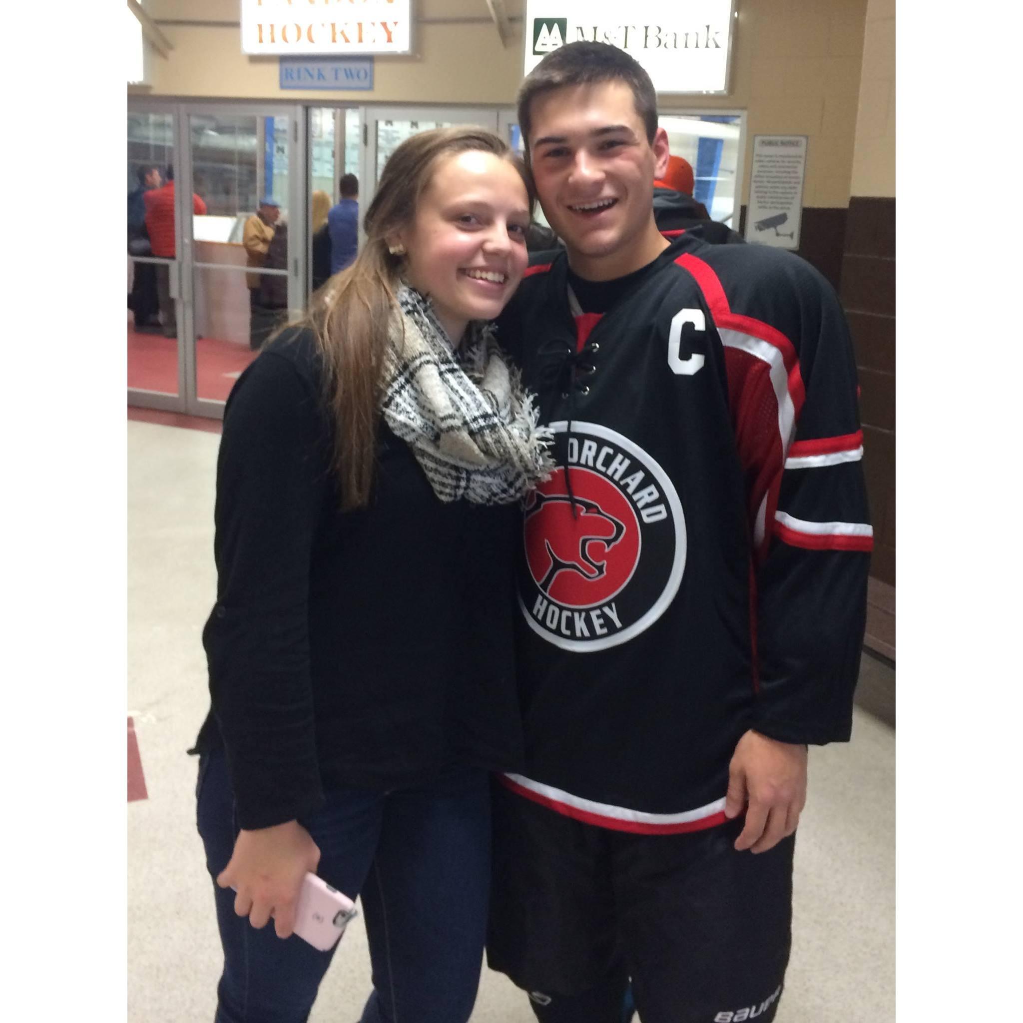 Jakson's High School Hockey Game - 2017