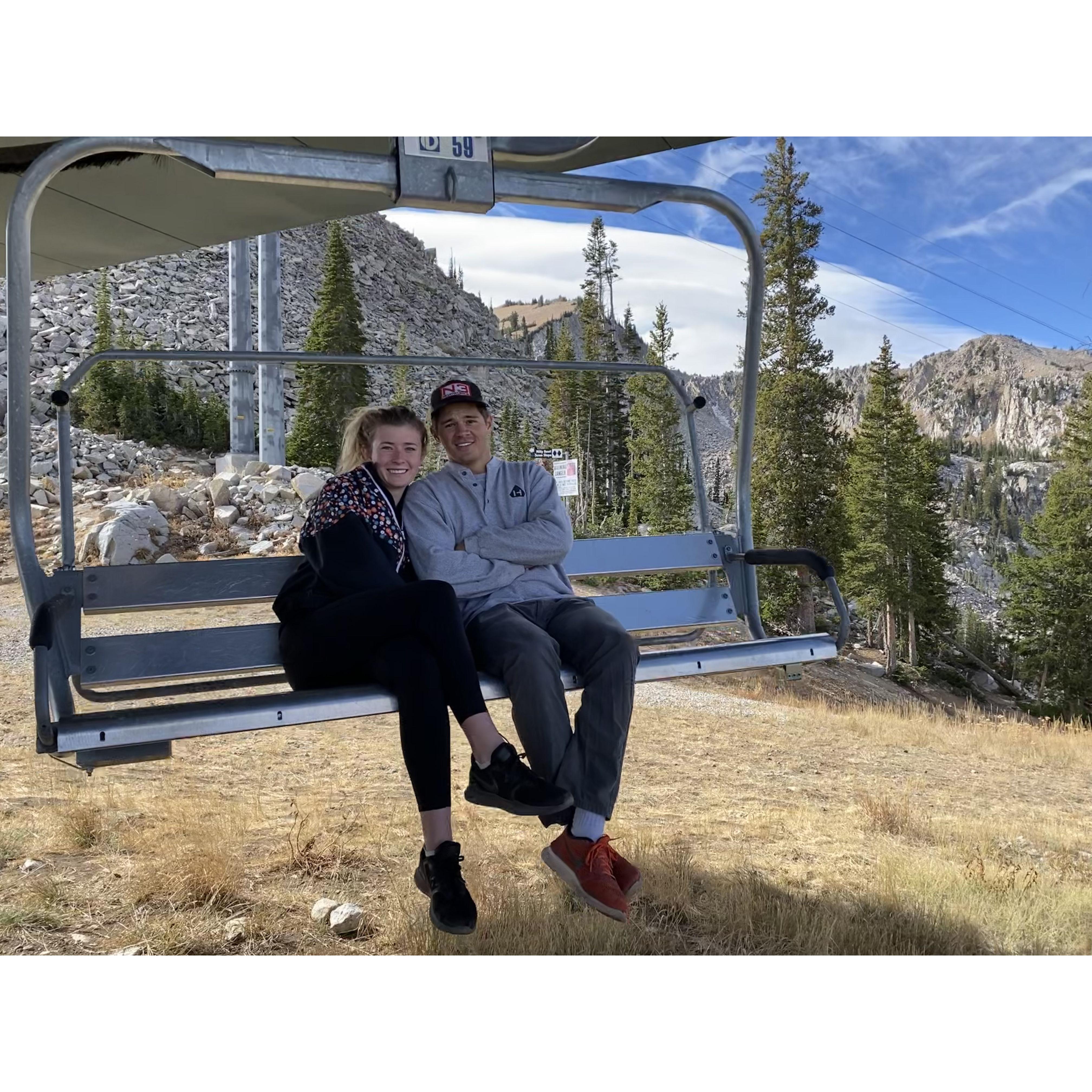 Right before we saw a few moose!