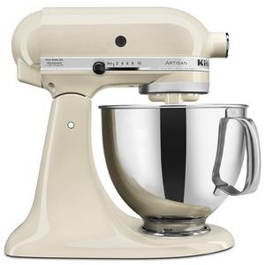 Kitchenaid Kitchen Electrics - KitchenAid KSM150PSAC Artisan Series 5-Qt. Stand Mixer with Pouring Shield - Almond Cream