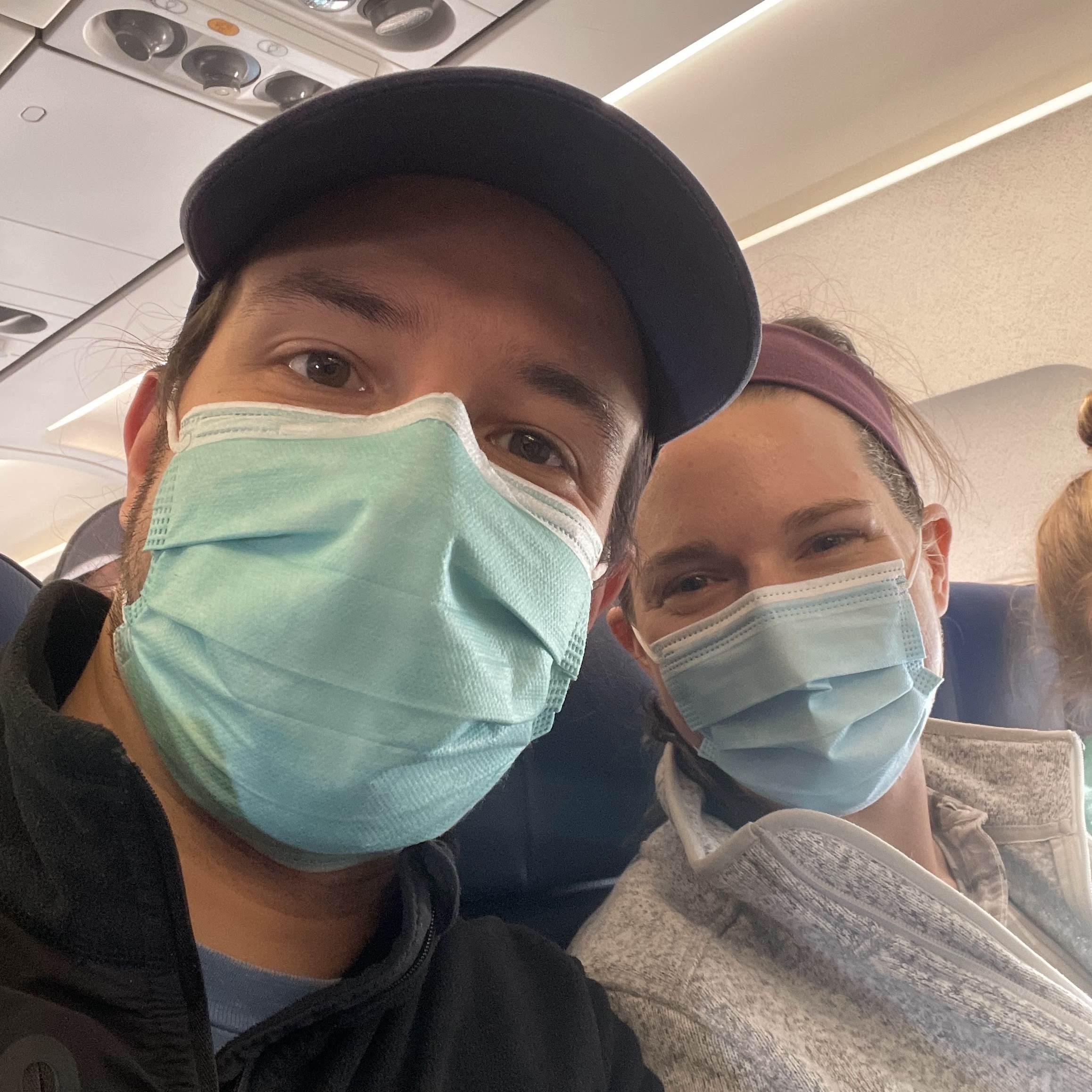 Our first flight together