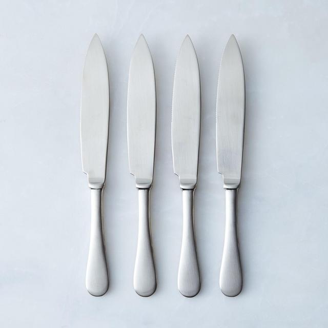 Mepra Steak Knives (Set of 4); Stainless Shined