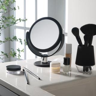 Dual Sided Rubberized Vanity Mirror