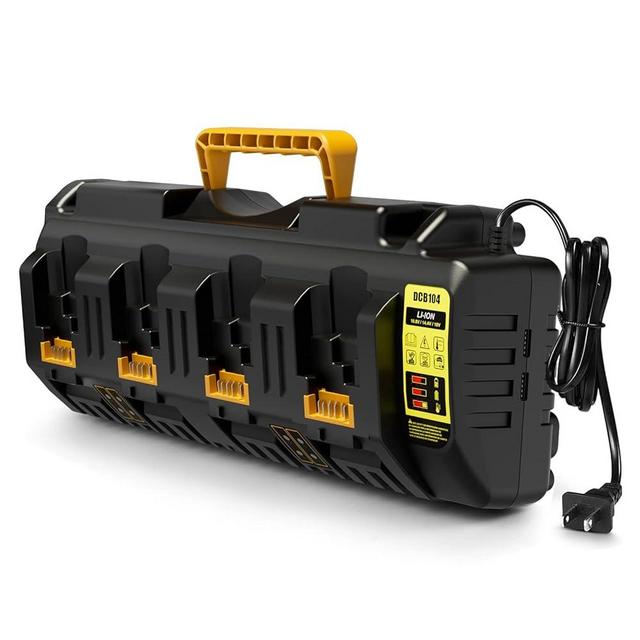 Lenoya DCB104 Battery Charger Replacement for Dewalt 12V/20V Max Battery Charger Station DCB104(Black)