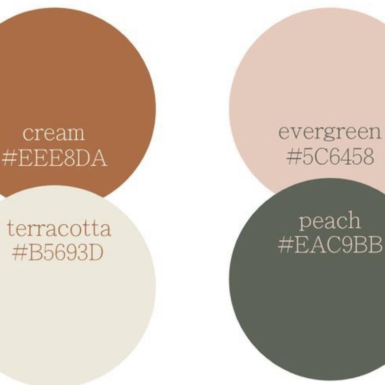 This is the color palette for the evening.