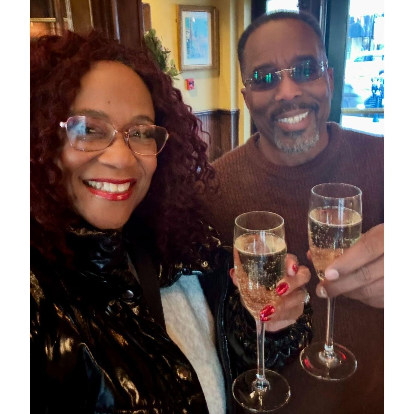 Celebrating our 6th year anniversary of being together at Bond 45 restaurant at National Harbor!