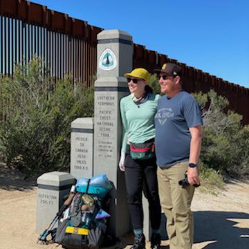 Laura's send off on the PCT in 2022
