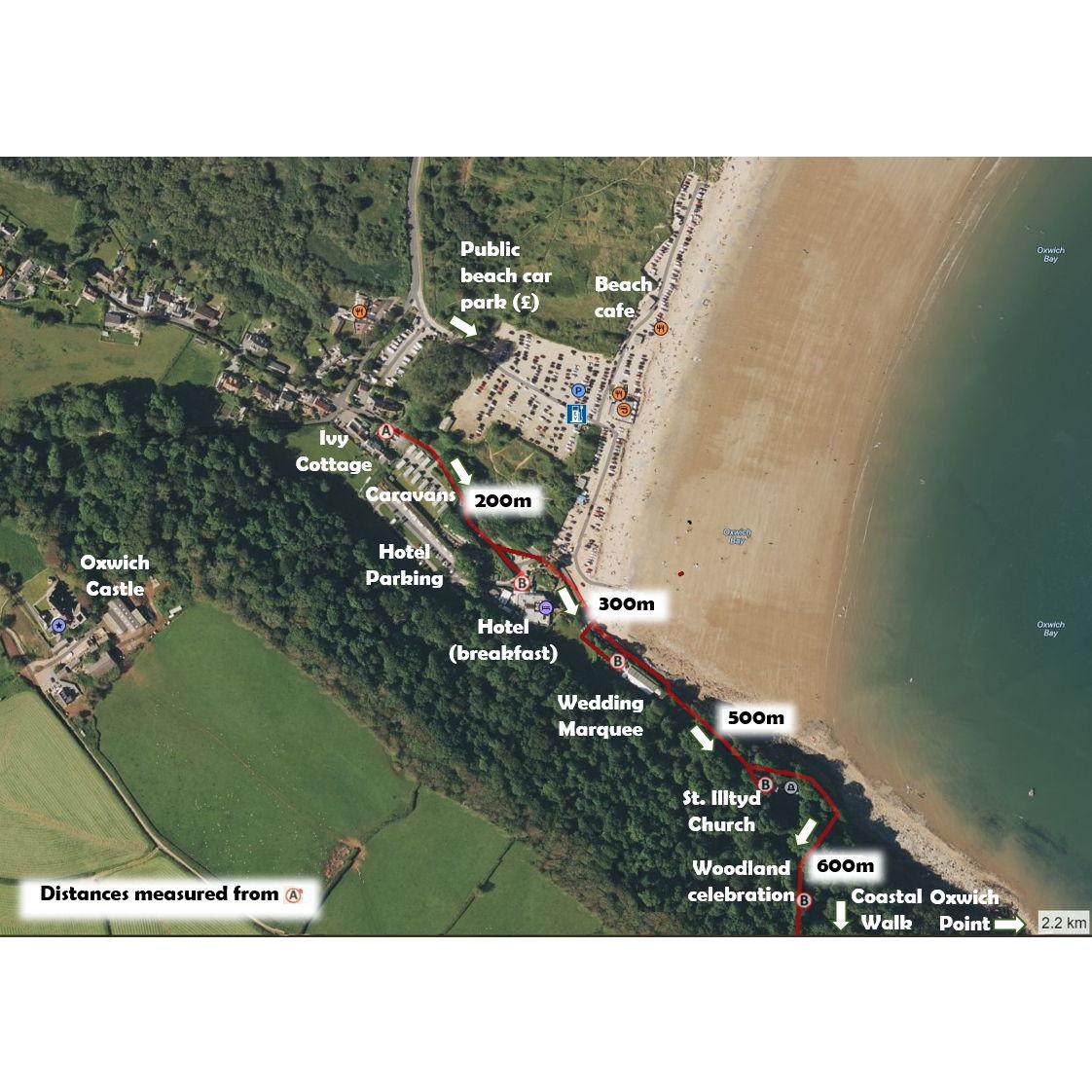 Labelled Site Map - Satellite View