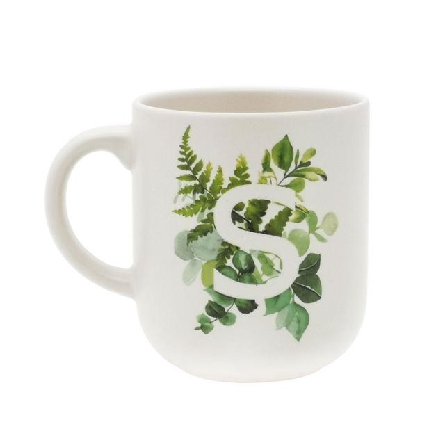 Bee & Willow™ Home Botanical Monogram Letter "S" Coffee Mug