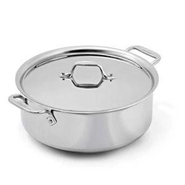 All Clad D3 Stainless Everyday 3-ply Bonded Cookware, Stockpot with lid, 6 quart