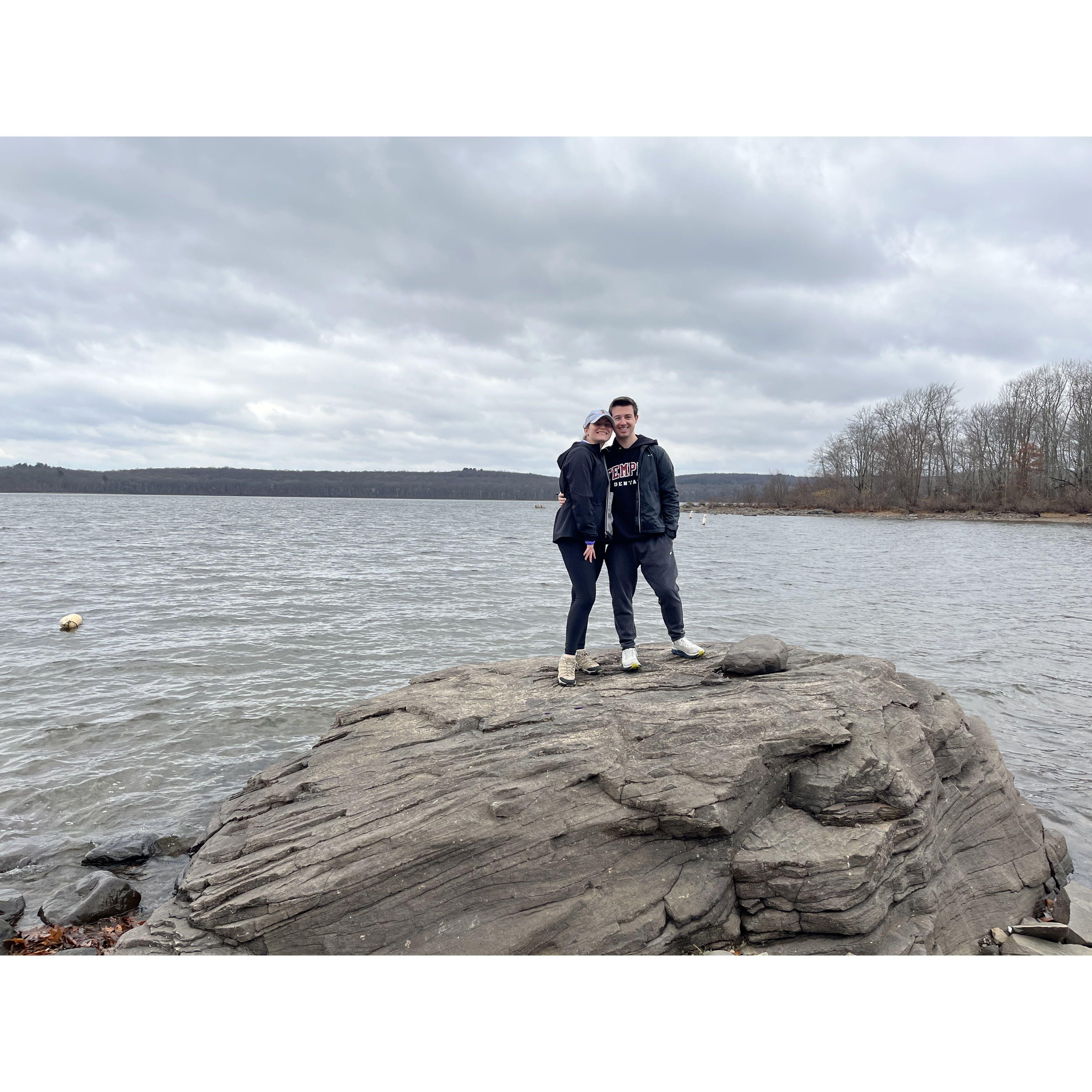 Sarah and Zack on a trip to the Poconos.