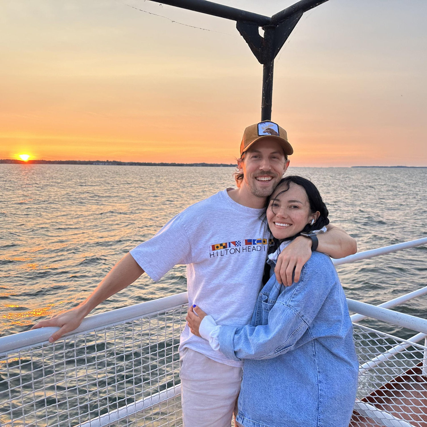 Ferry ride on Lake Erie on the way to Pelee! She fit in right away and I started falling hard
