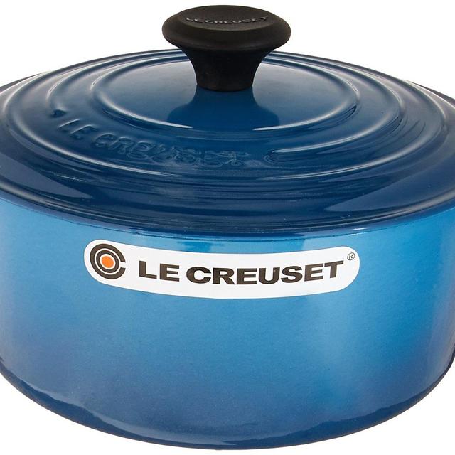Le Creuset Signature Enameled Cast-Iron 4-1/2-Quart Round French (Dutch) Oven, Marseille
