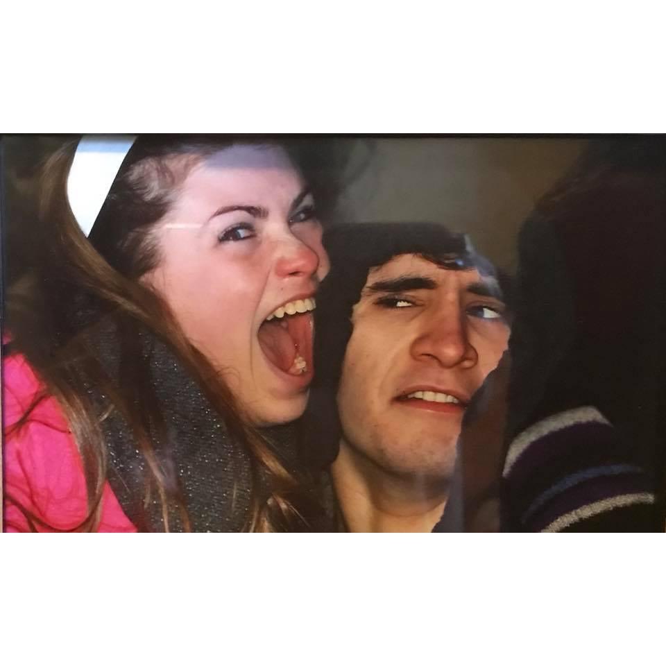 Old photo, but a classic. Learned early on that Ian doesn't scare easy!
