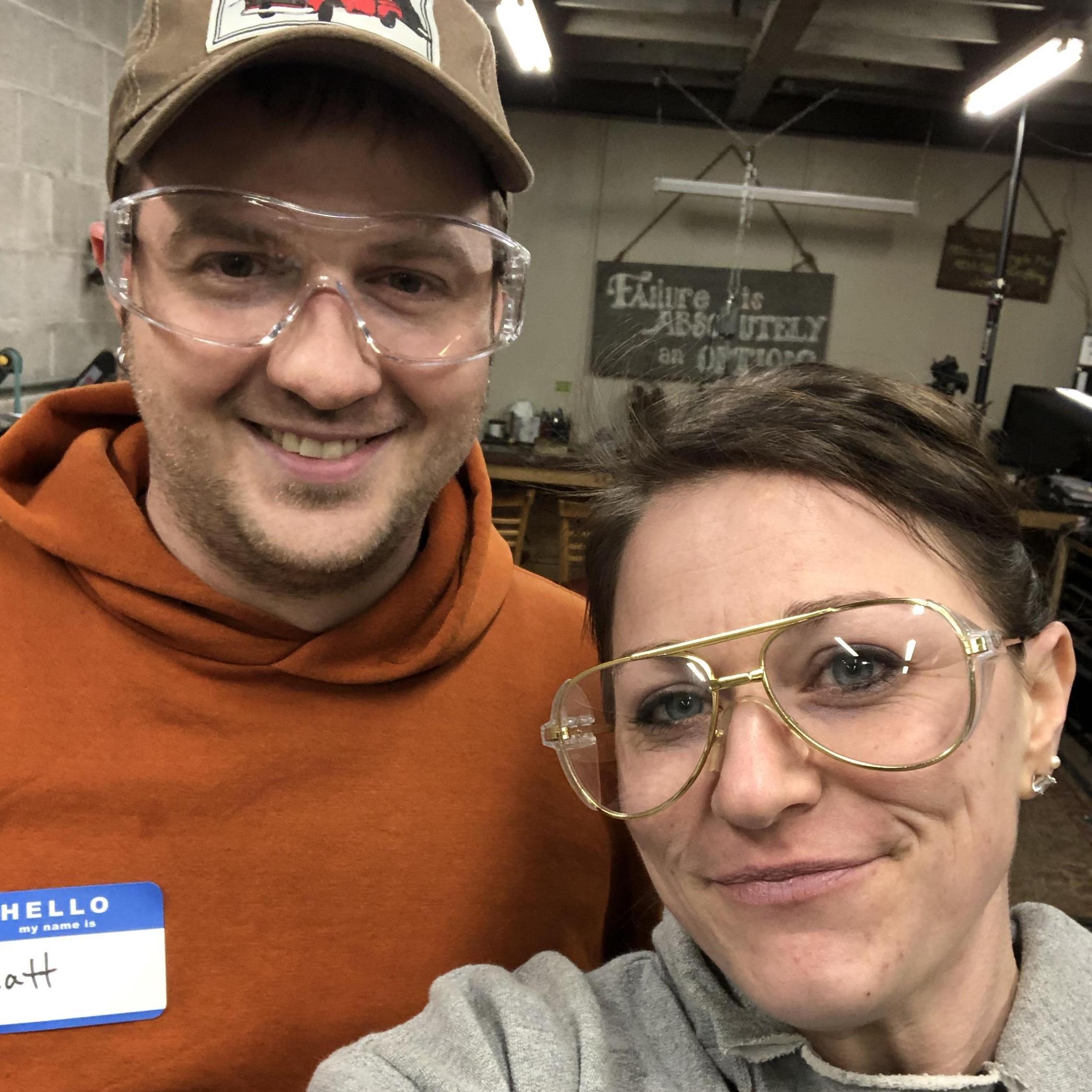 Learning how to forge our own metals!