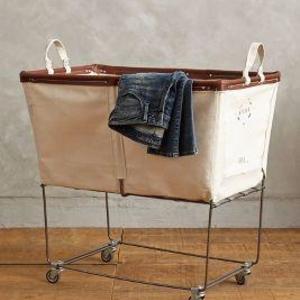 Large Mobile Canvas Bin