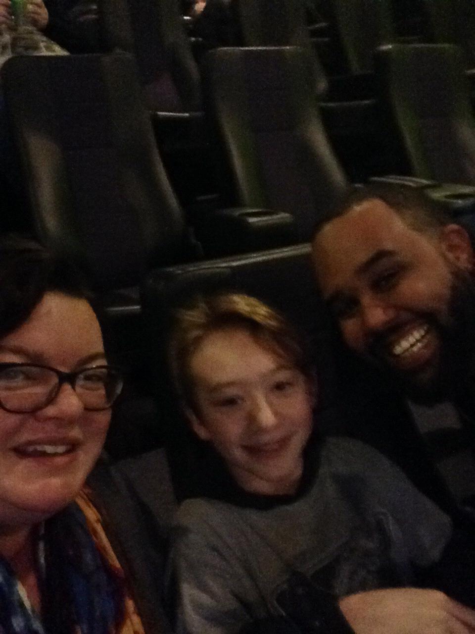 Movie time with Evan!