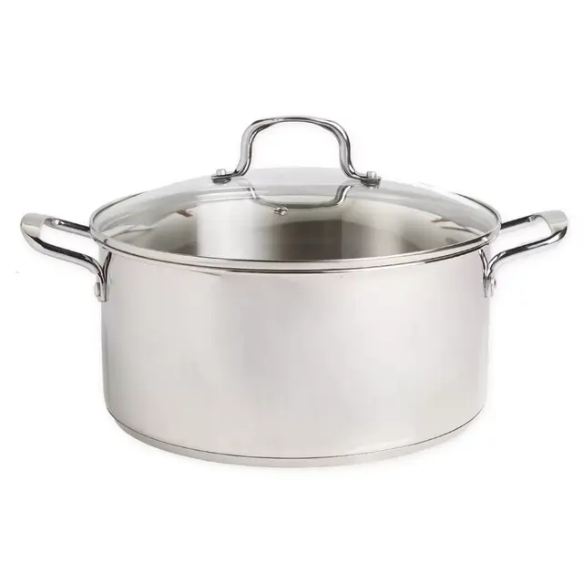 Our Table™ 10 qt. Stainless Steel Covered Stock Pot