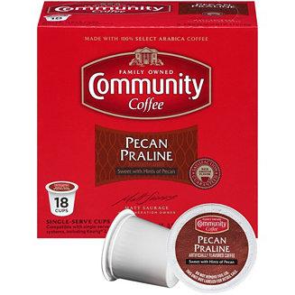 Pecan Praline Medium Roast Single Serve Pods, Keurig K-Cup Brewer Compatible, 72 Ct