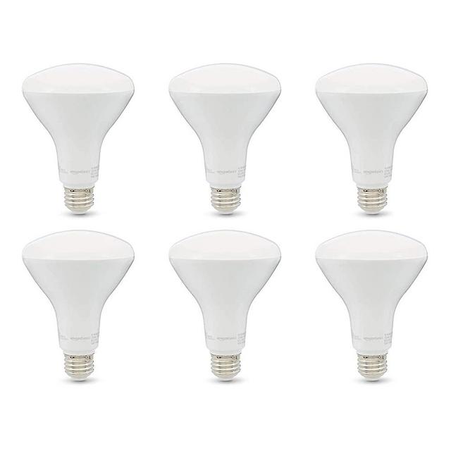 Amazon Basics 65W Equivalent, Soft White, Dimmable, 10,000 Hour Lifetime, BR30 LED Light Bulb | 6-Pack