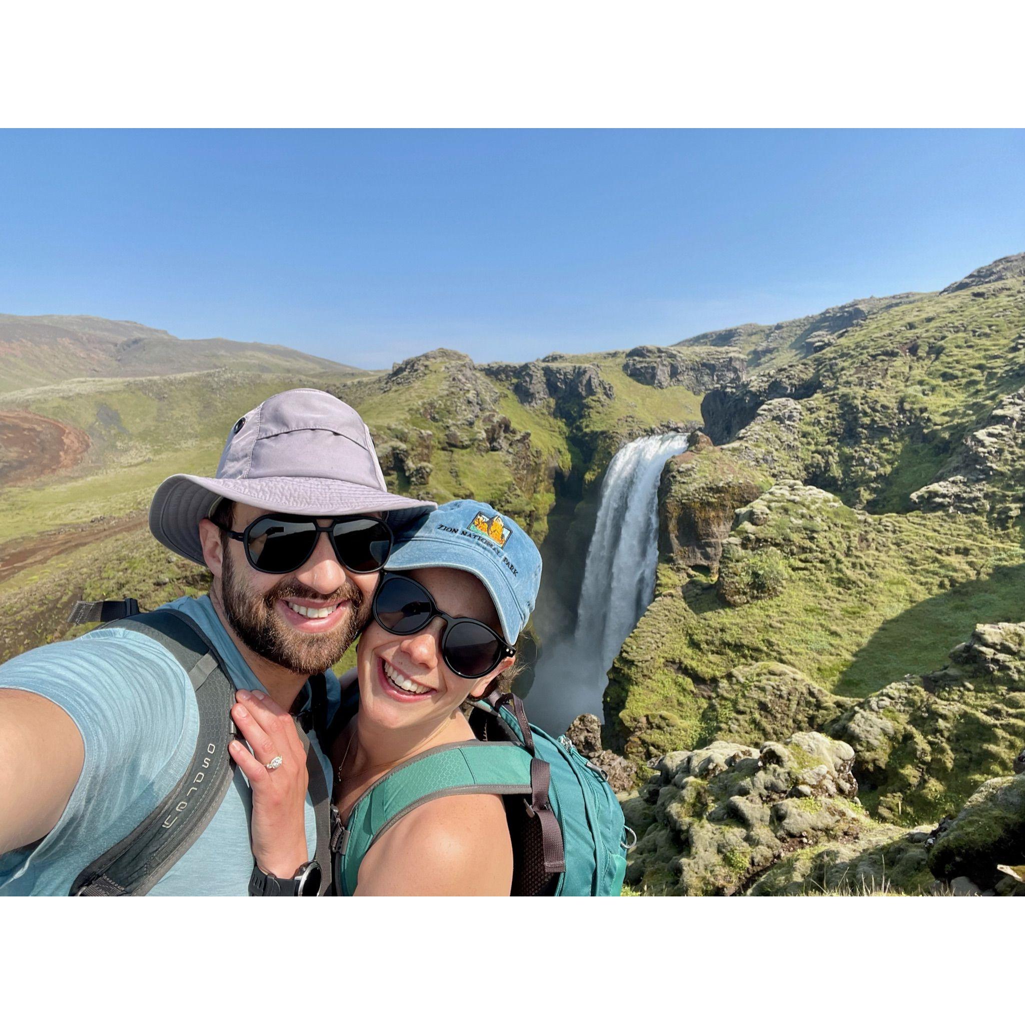 Arguably our second favorite hike that we've done together.  The 16mi trek took us through green falls, glaciers, volcanic rock, primary, and secondary growth! Fimmvorduhals, Iceland, August 2021