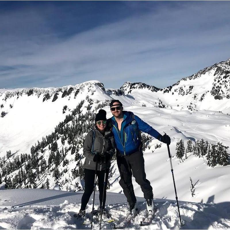 Skiing/snowshoeing at Mt. Baker 2019