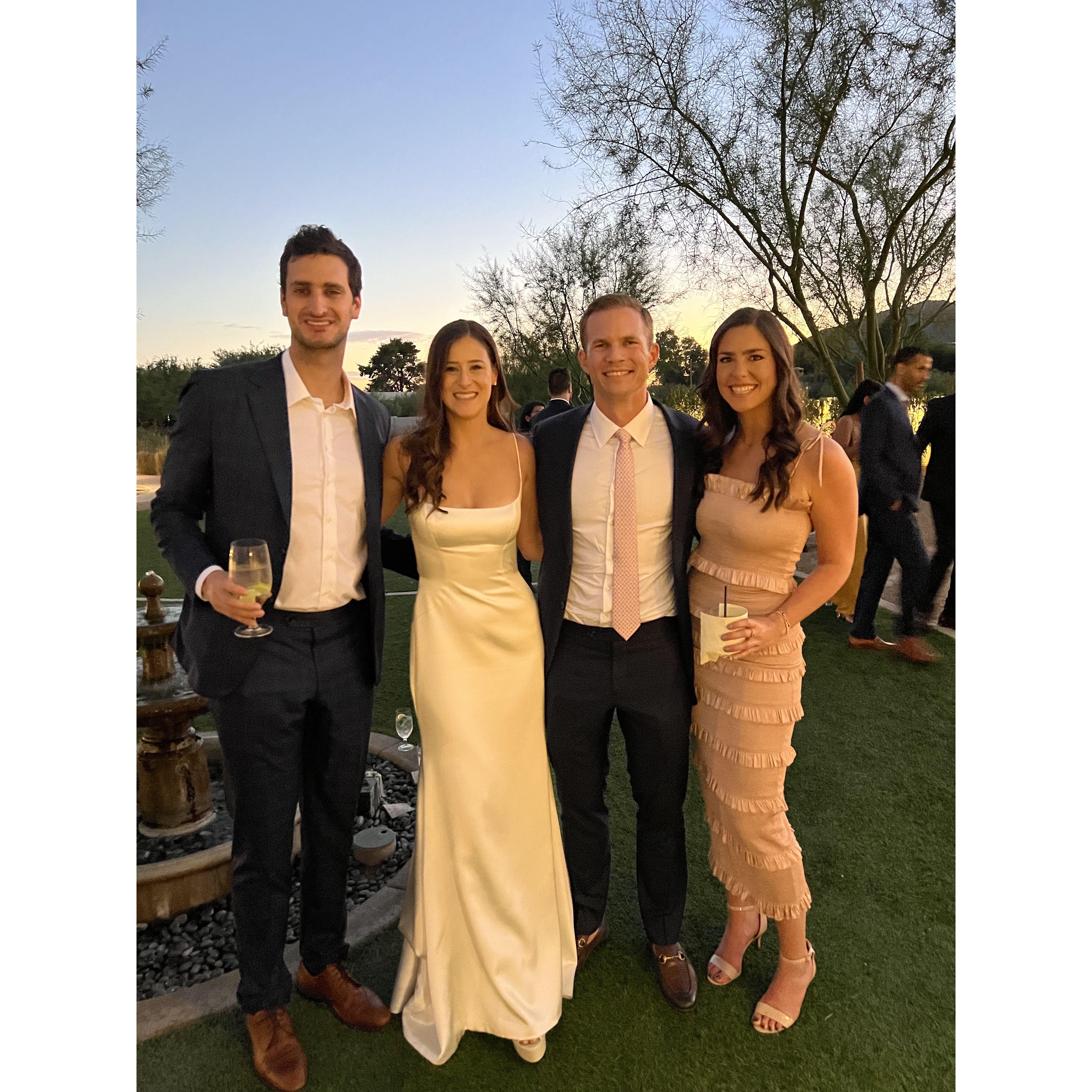 In AZ at Sydney and Jeff's wedding