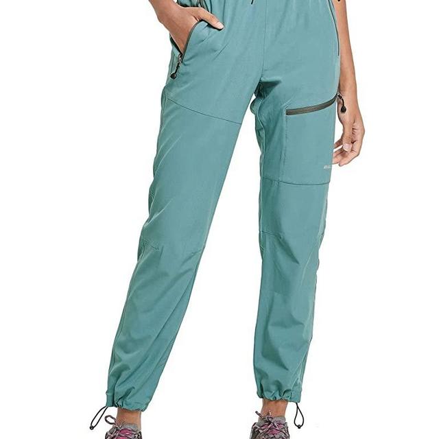 BALEAF Women's Hiking Cargo Pants Outdoor Lightweight Capris Water Resistant UPF 50 Zipper Pockets