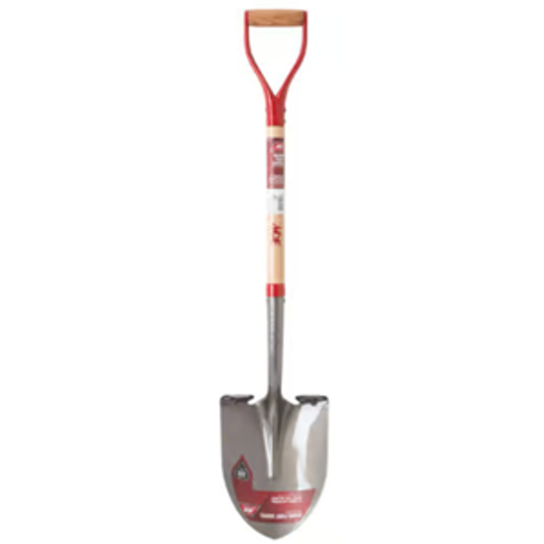 Ace 41.5 in. Steel Round Digging Shovel Wood Handle