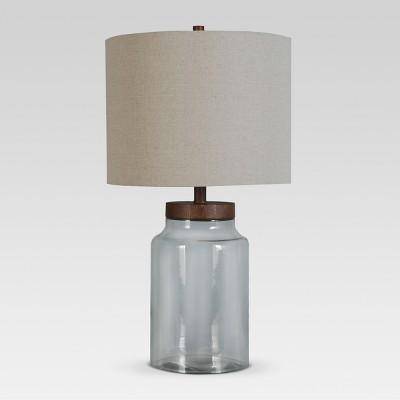 Fillable Glass Assembled Table Lamp Clear - Threshold™