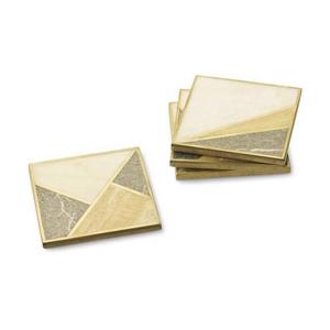 Geo Stone Inlay Coasters