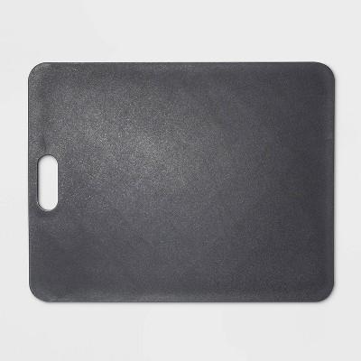 11"x14" Gripper Poly Cutting Board Gray - Made By Design™