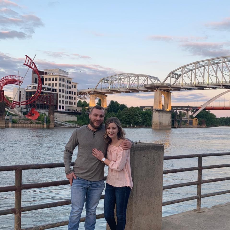 Tours of the Riverwalk in Nashville, TN celebrating our engagement.