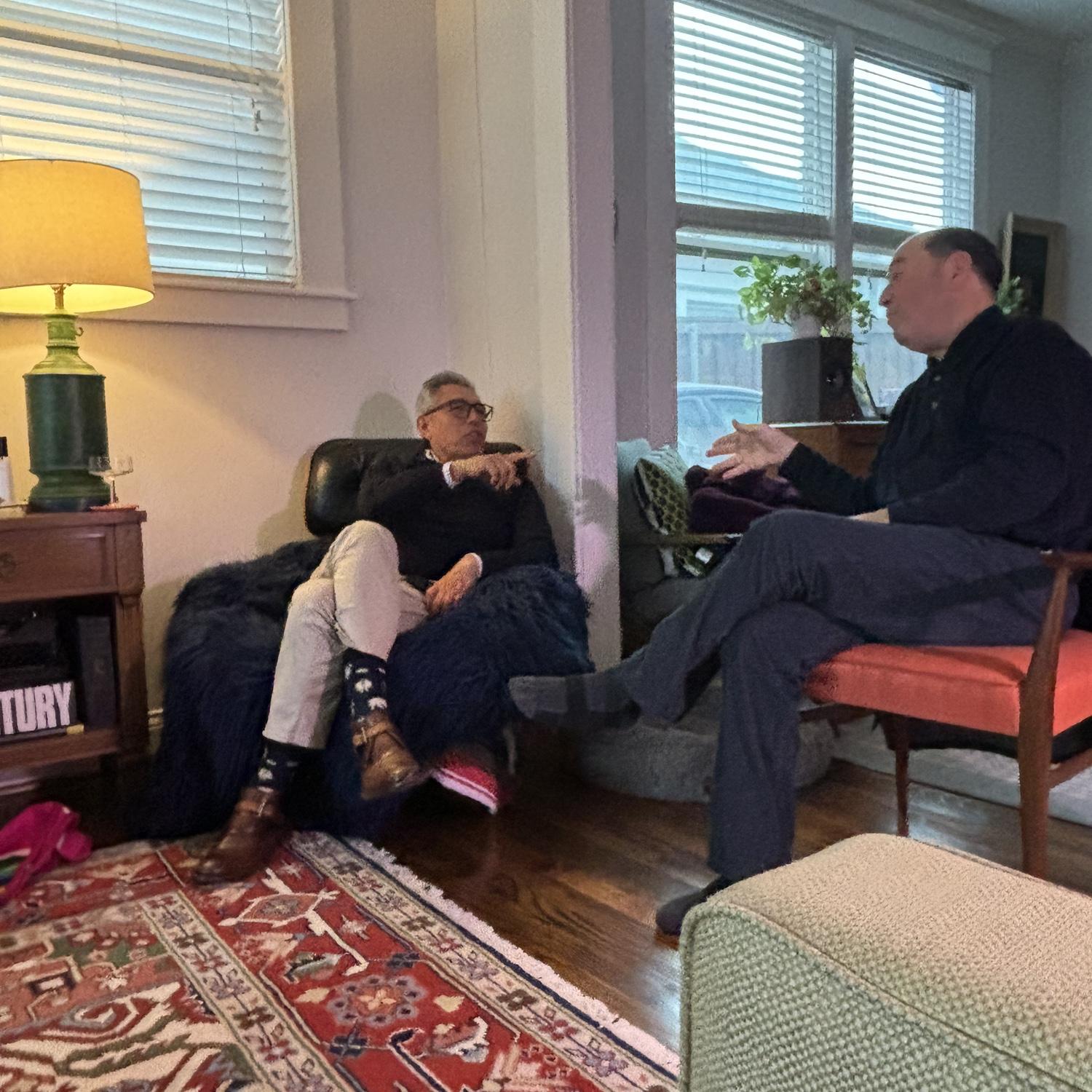 Our dads meeting for the first time