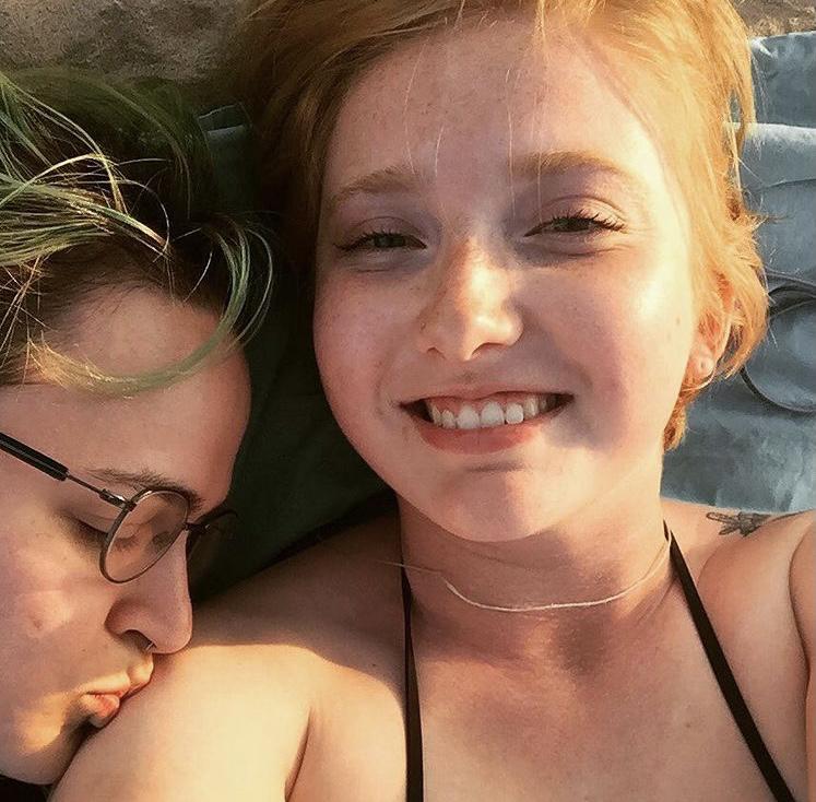 2016, on the beach of lake Michigan.  One of our first pictures together!