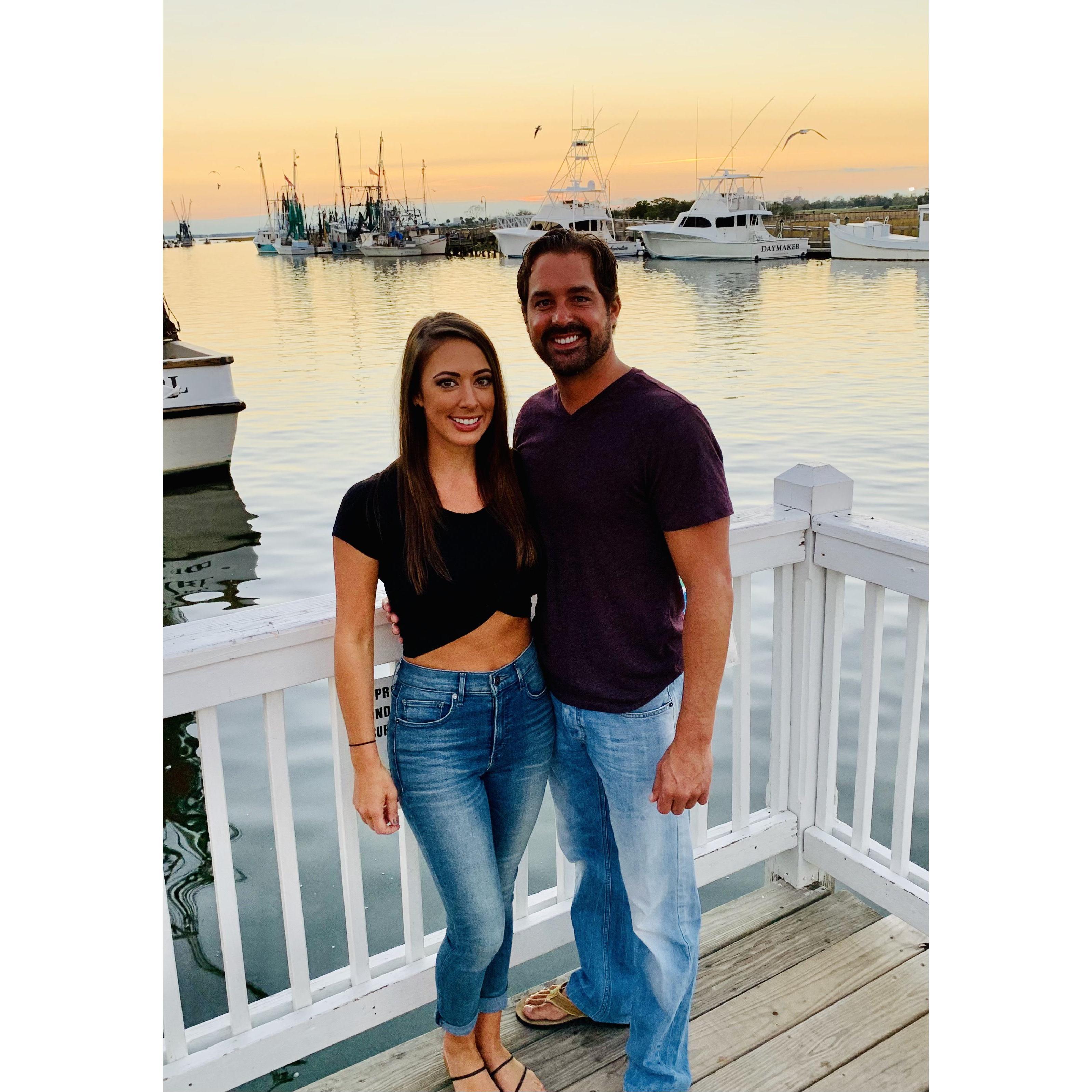 Sunset view on Shem Creek