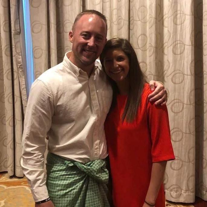 The first time Kendall visited Aaron in Myanmar, she attended the graduation ceremony for his high school students.