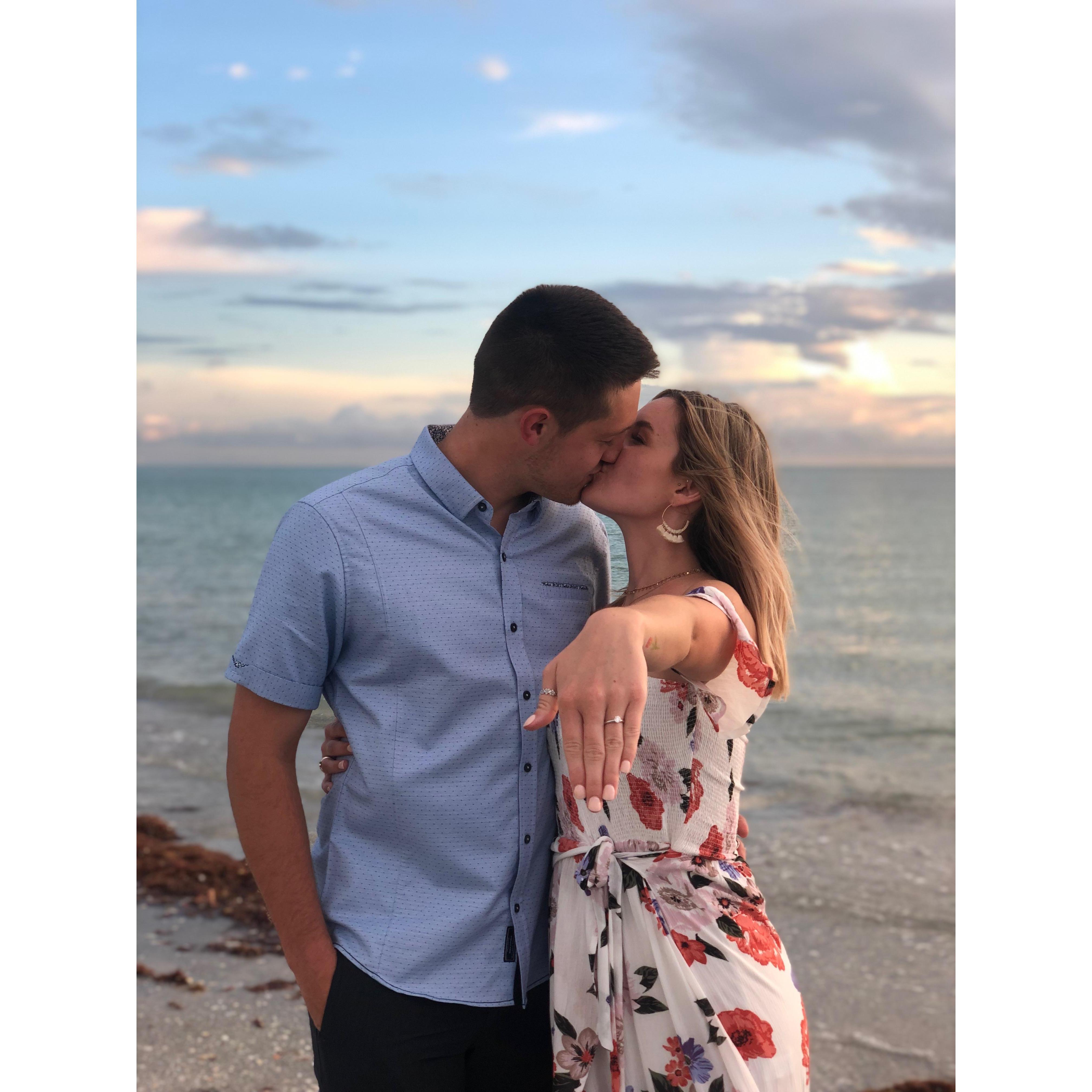 The best proposal ever. @ Clearwater Beach, Florida