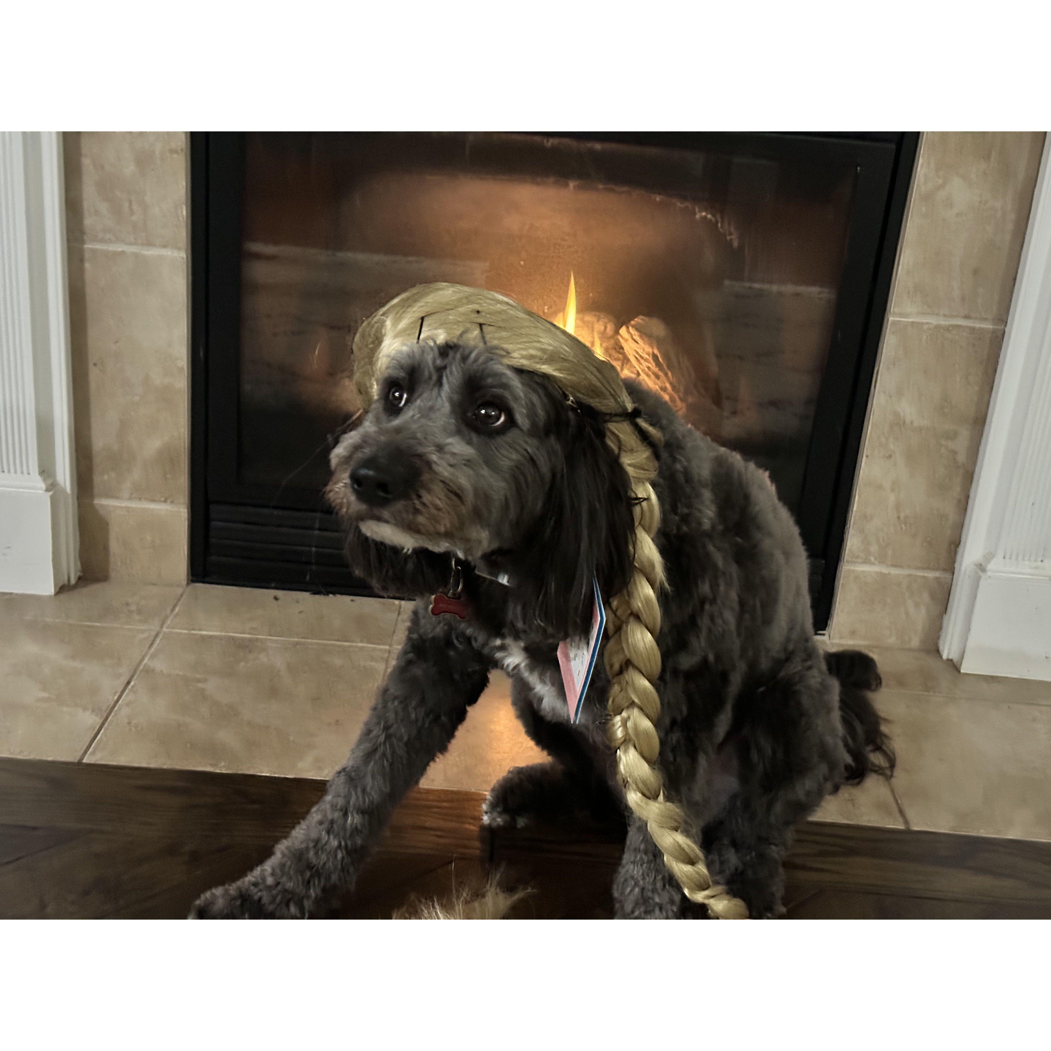 Rainey knew it would be a Tangled theme wedding before we did. Here is photo evidence.